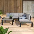 Patio Aluminium Outdoor Sofa Set Freizeit Balkon Sofa